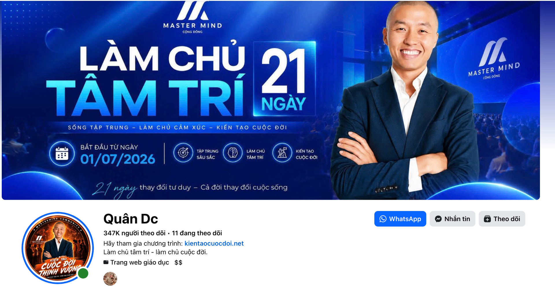 Trang Facebook Quân DC — 347K người theo dõi